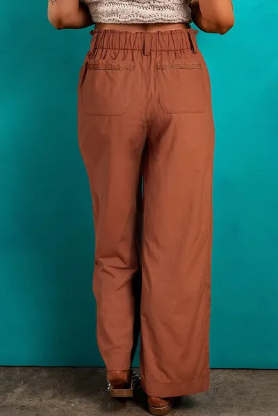 Wide Leg Pants with Pockets - Pahabu - Women's Clothing & Shop