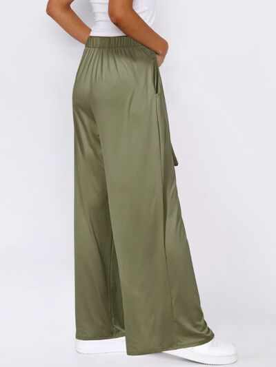 Tied Wide Leg Pants with Pockets - Pahabu - Women's Clothing & Shop