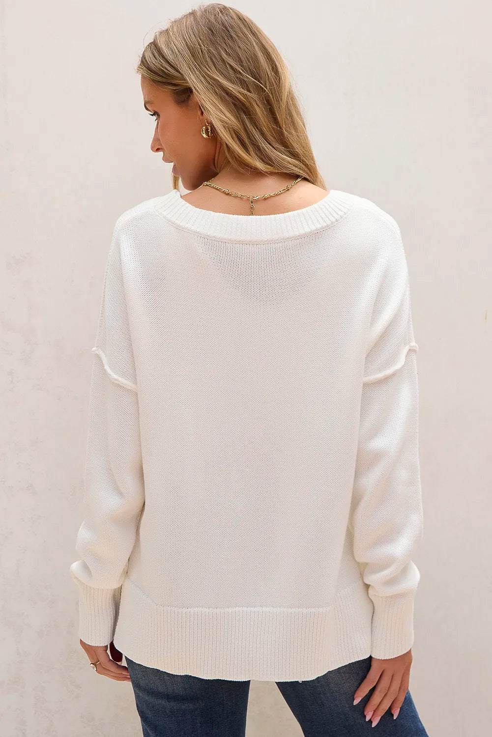 US Flag Round Neck Long Sleeve Knit Top - Pahabu - Women's Clothing & Shop