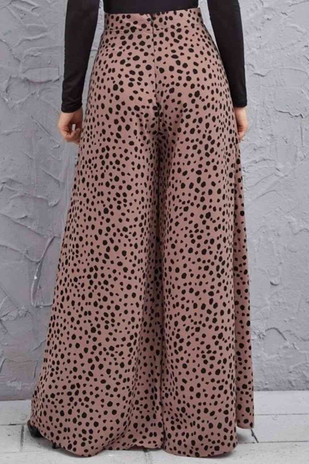 Animal Print High-Rise Culottes - Pahabu - Women's Clothing & Shop