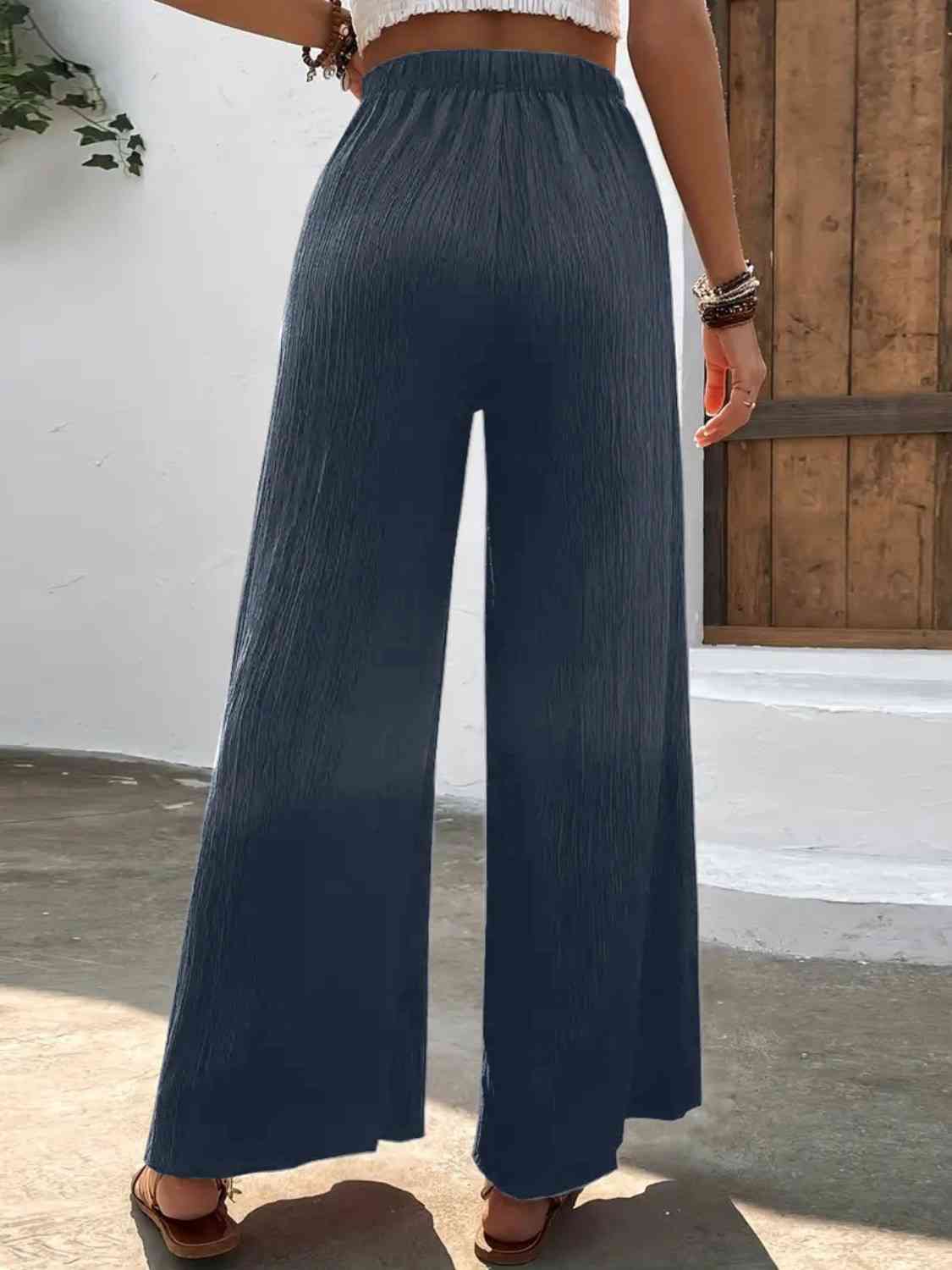 Full Size High Waist Wide Leg Pants - Pahabu - Women's Clothing & Shop