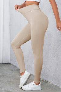 Crisscross Detail Wide Waistband Leggings - Pahabu - Women's Clothing & Shop