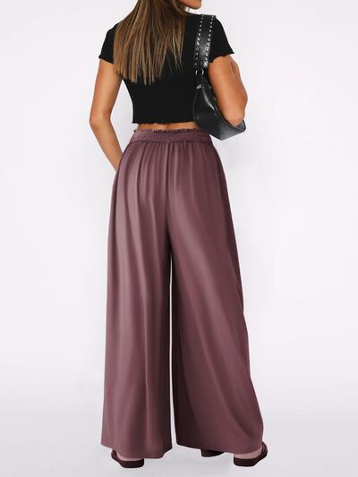 High Waist Wide Leg Pants - Pahabu - Women's Clothing & Shop