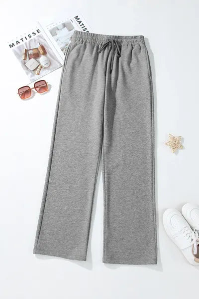 Drawstring Pants with Pockets - Pahabu - Women's Clothing & Shop