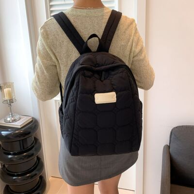 Quilted Polyester Backpack Bag - Pahabu - Women's Clothing & Shop