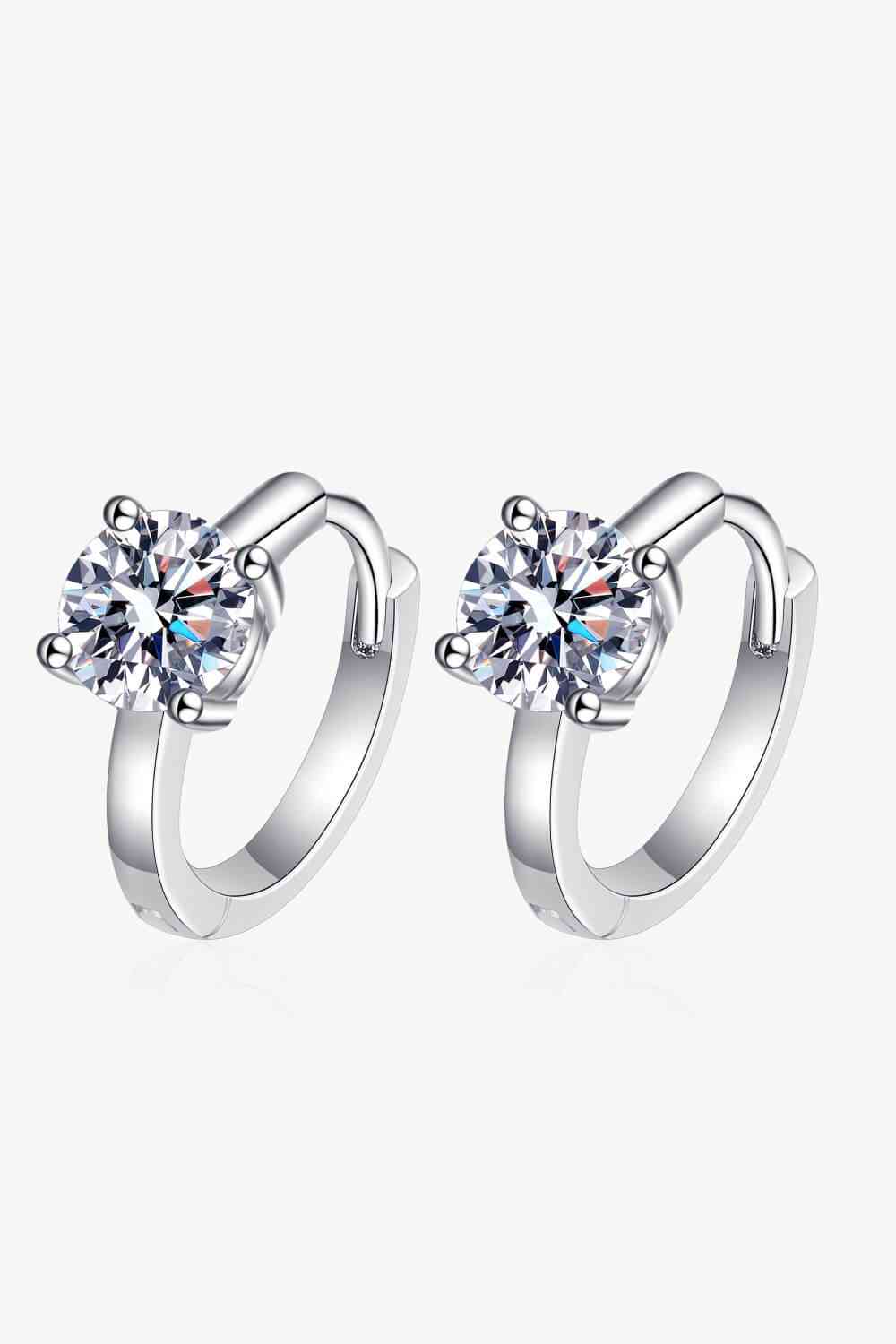 Moissanite Huggie Earrings - Pahabu