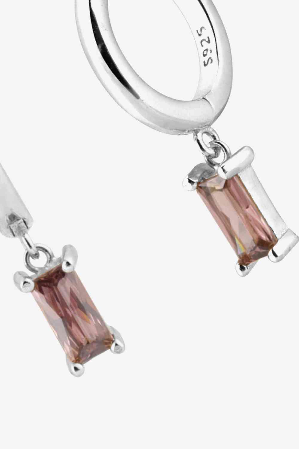 Zircon Huggie Drop Earrings - Pahabu