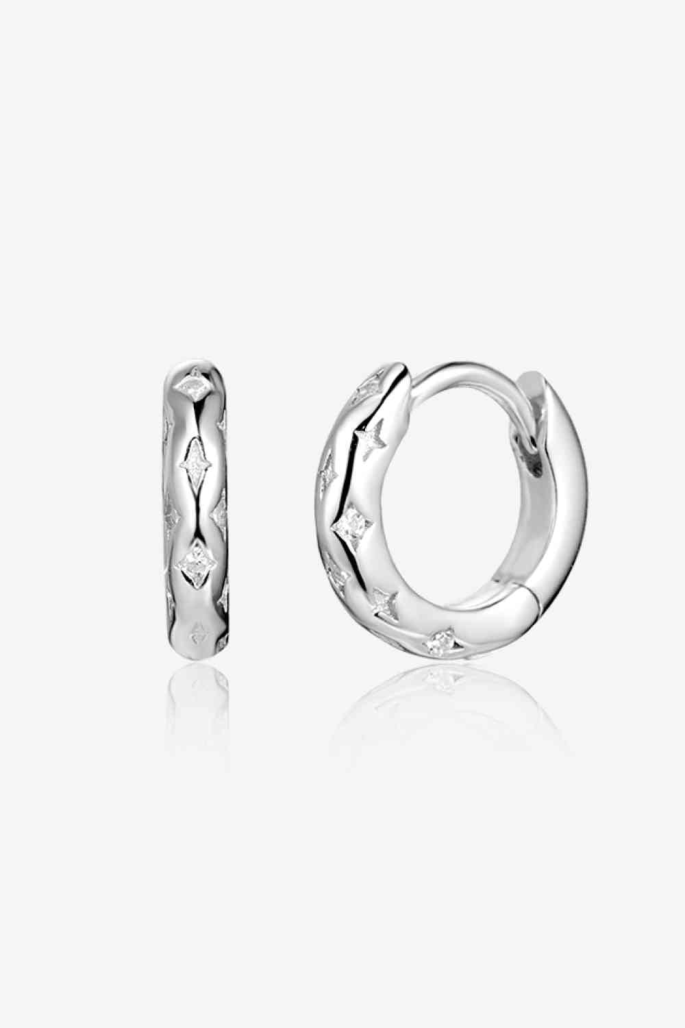 925 Sterling Silver Huggie Earrings - Pahabu