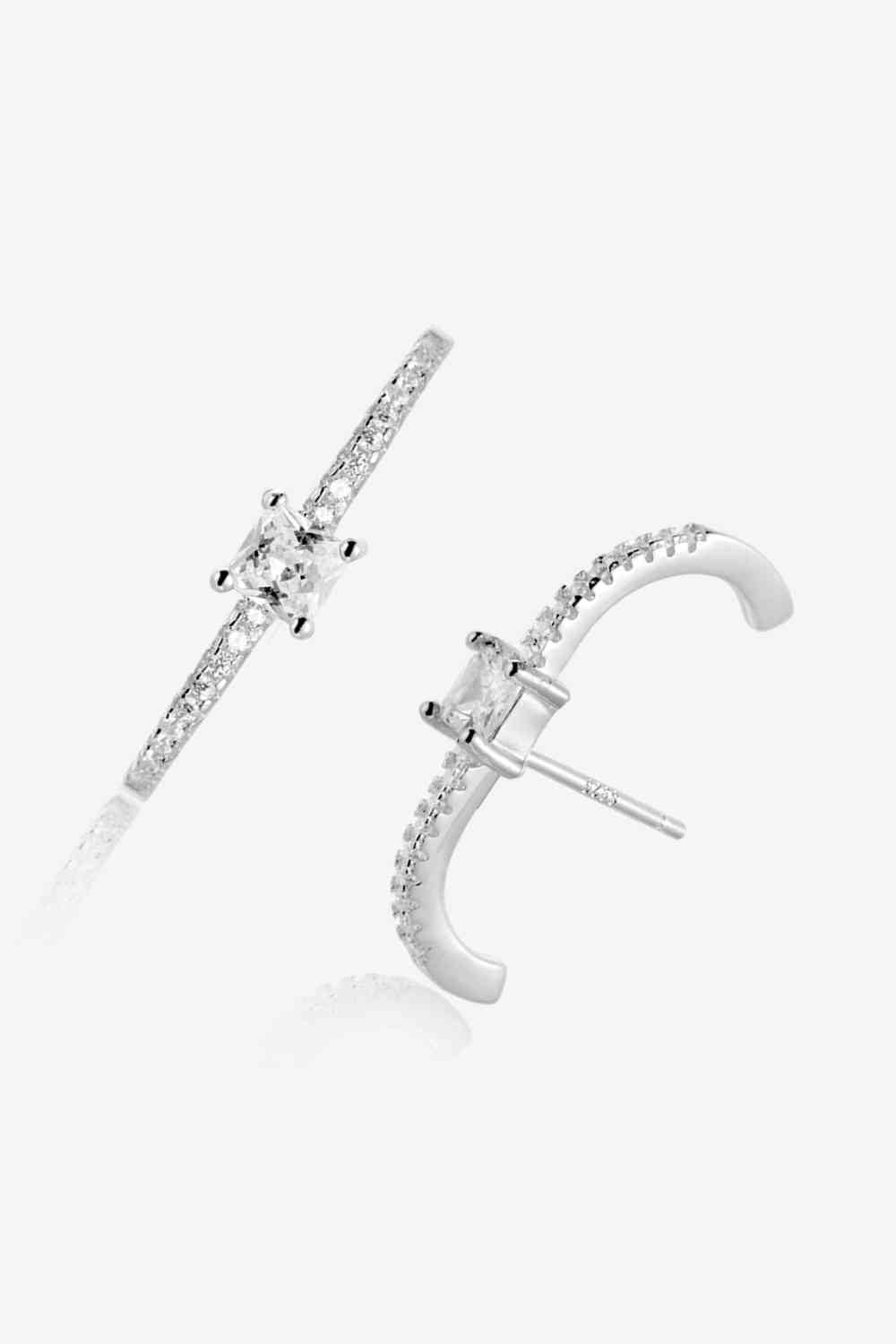 Zircon 925 Sterling Silver Earrings - Pahabu