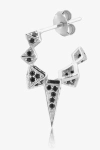 Geometric Zircon Decor 925 Sterling Silver Earrings - Pahabu