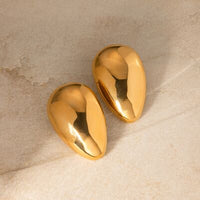 Stainless Steel Teardrop Stud Earrings - Pahabu