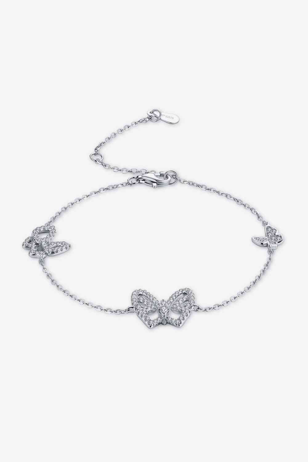 Moissanite Butterfly Shape Bracelet - Pahabu