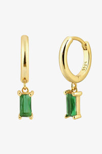 Zircon Huggie Drop Earrings - Pahabu