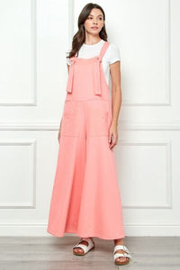 Veveret Wide Strap French Terry Overalls - Pahabu
