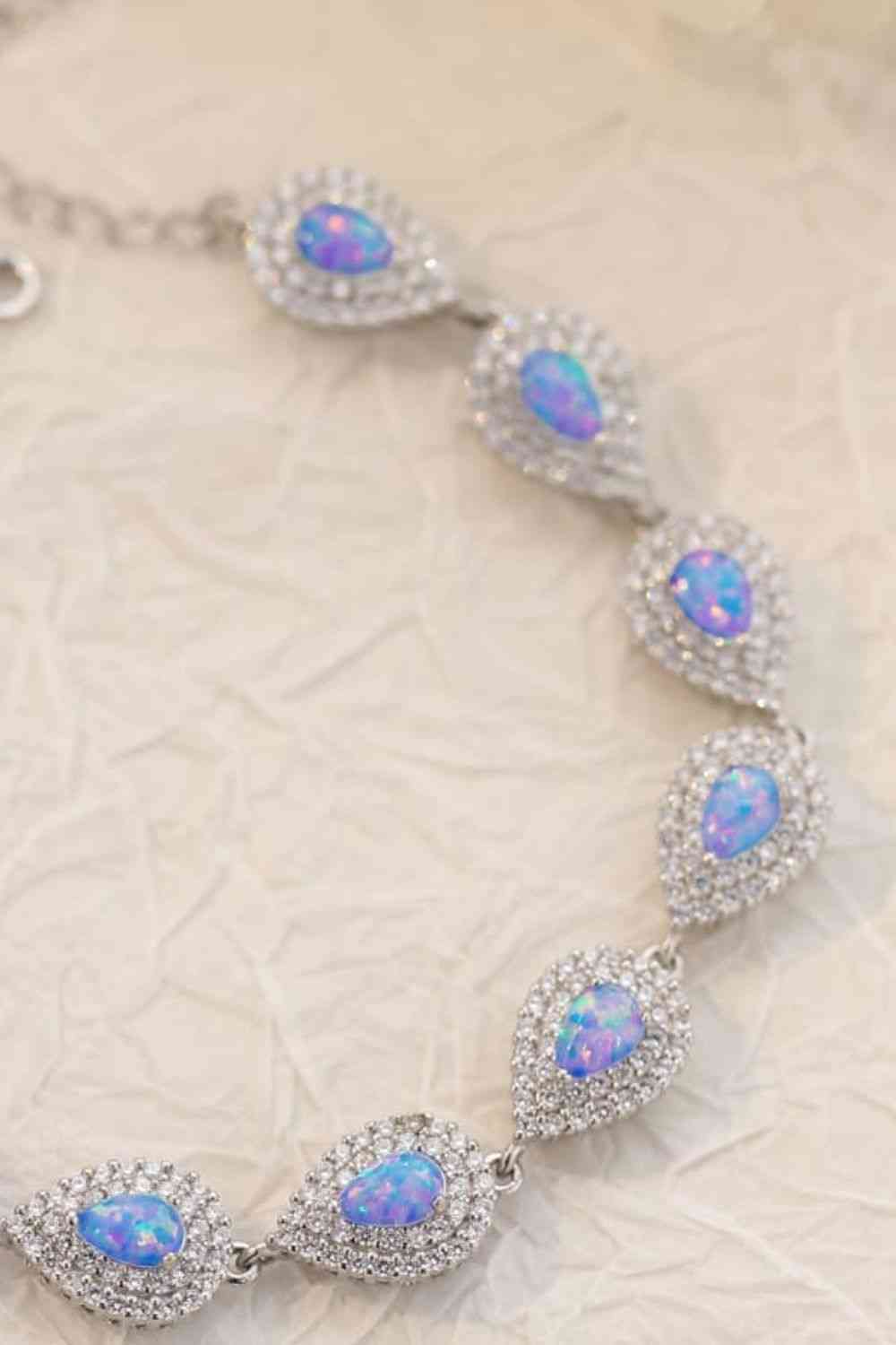 925 Sterling Silver Opal Bracelet - Pahabu