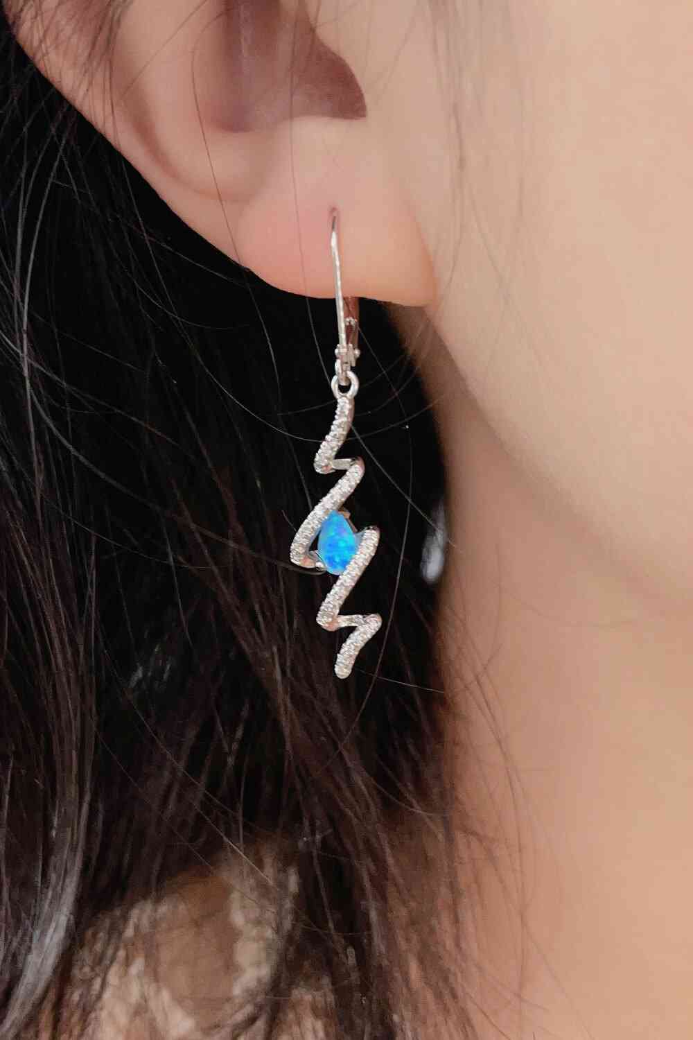 Twisted Opal Drop Earrings - Pahabu