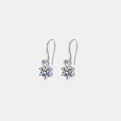 2 Carat Moissanite 925 Sterling Silver Earrings - Pahabu