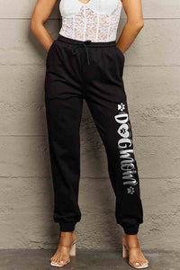 Simply Love Simply Love Full Size Drawstring DOG MAMA Graphic Long Sweatpants