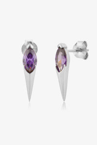 Zircon Decor 925 Sterling Silver Earrings - Pahabu