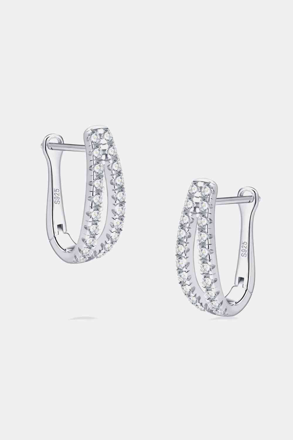 Moissanite 925 Sterling Silver Earrings - Pahabu