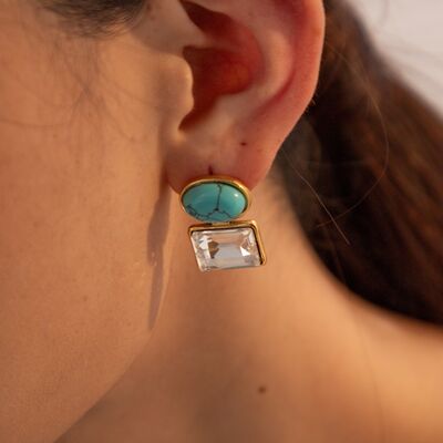 Geometric Stainless Steel Earrings - Pahabu