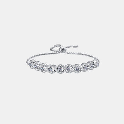 1 Carat Moissanite 925 Sterling Silver Bracelet - Pahabu