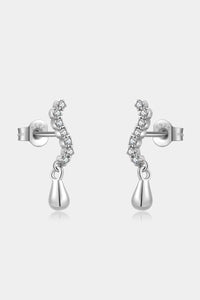 Zircon 925 Sterling Silver Drop Earrings - Pahabu