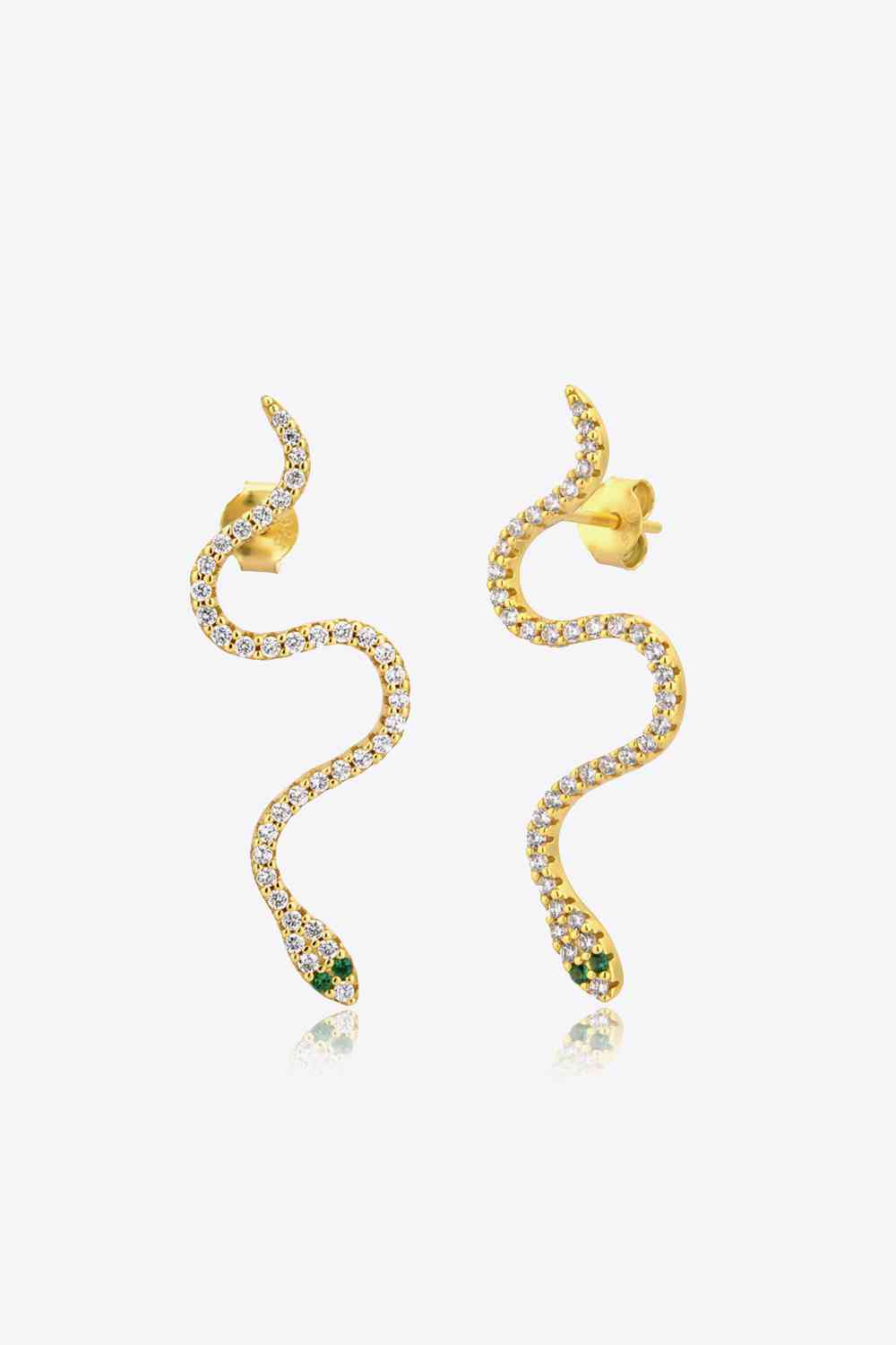 Snake-Shaped 925 Sterling Silver Earrings - Pahabu