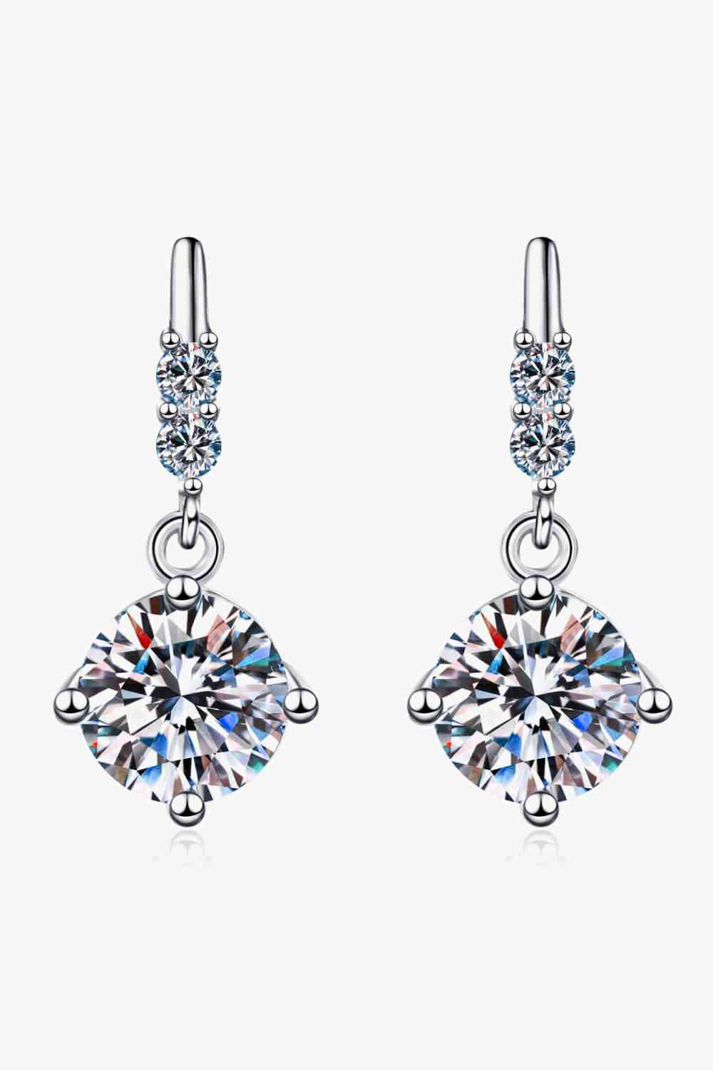 Moissanite Drop Earrings - Pahabu