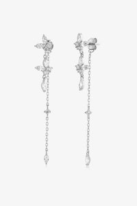 Inlaid Zircon 925 Sterling Silver Earrings - Pahabu