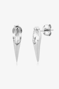 Zircon Decor 925 Sterling Silver Earrings - Pahabu