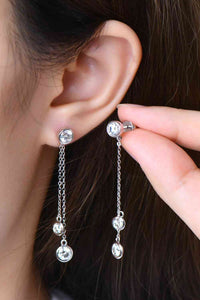 2.6 Carat Moissanite 925 Sterling Silver Earrings - Pahabu