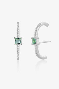 Zircon 925 Sterling Silver Earrings - Pahabu